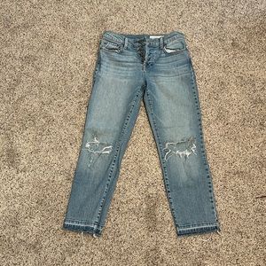 Pistola distressed cropped jeans size 26